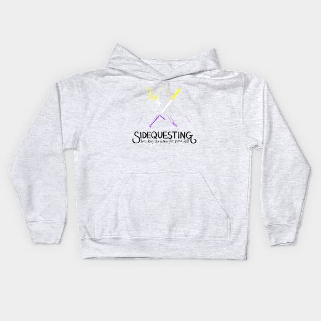 Nonbinary Sidequesting Logo Kids Hoodie by Sidequesting